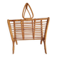 Vintage rattan magazine holder 70's