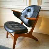 Chair cocktail Danish of Carl Edward Matthes Scandinavian vintage 50-60 years