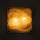 Sculptural Murano ice glass wall lamp, Italy 1970