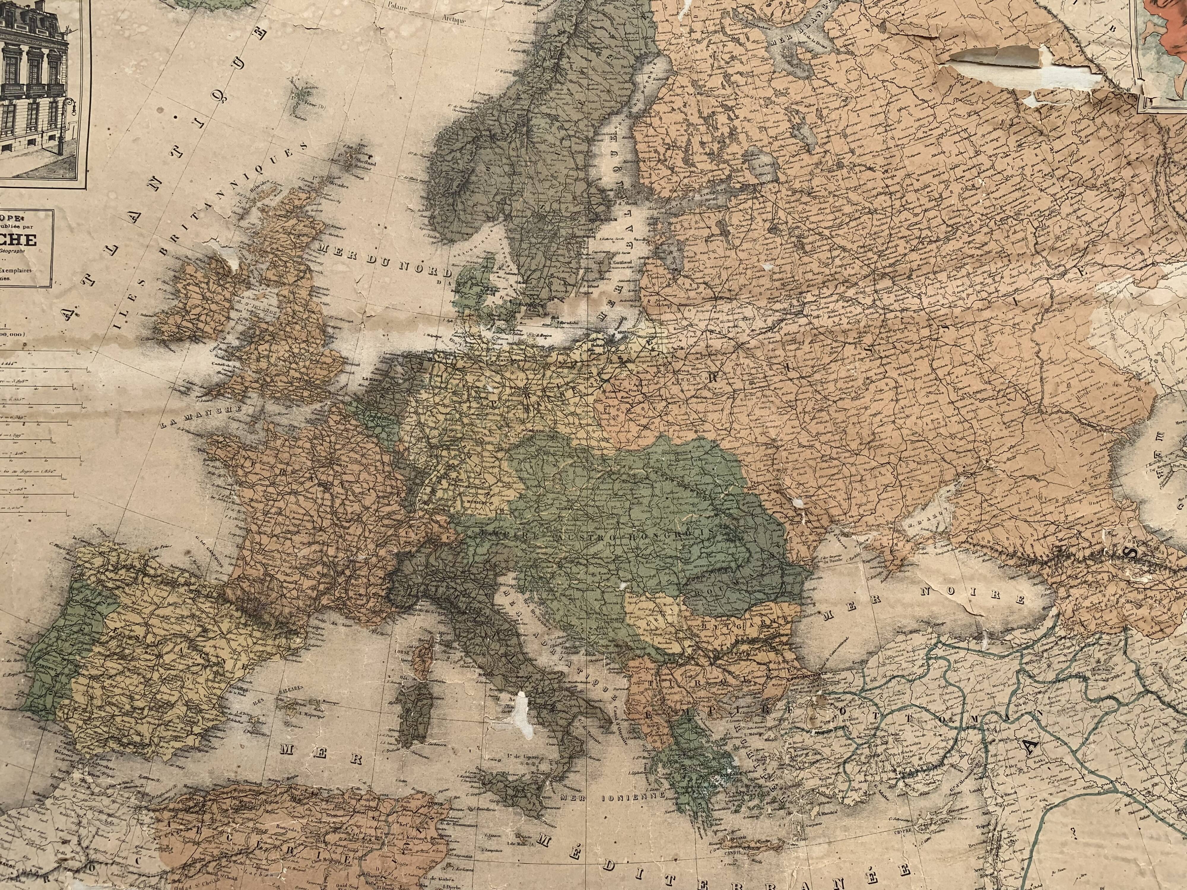 Map poster La Dépêche