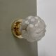 Applique ou plafonnier globe vintage art déco en verre dépoli