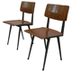 Vintage Marko Holland school chair minimalist 60