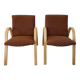 Pair of Bow Wood armchairs by Steiner, 1950s
