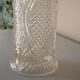 Glass vase, chiseled pattern