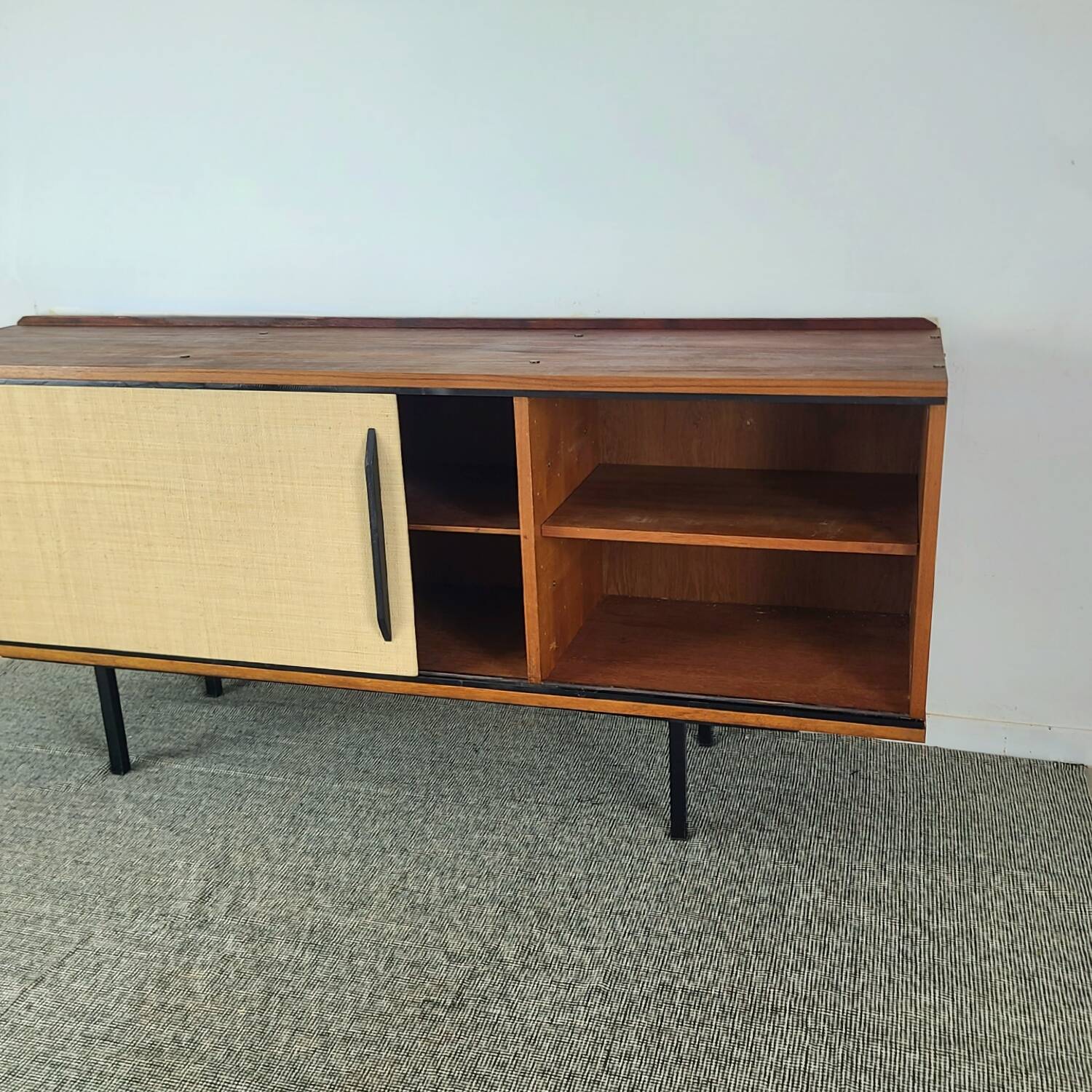 1960s Scandinavian vintage teak modernist sideboard