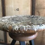 Stool with screws vintage artist painter wood
