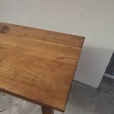 Table de Ferme rustique en merisier massif 19éme - 1m91.5