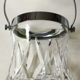 Ice bucket in crystal stylish design. Bayel crystal. Braces/diamond patterns