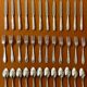 Ercuis, dessert cutlery, fruit and cheese, 36 art deco pieces