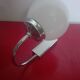 Pair of chrome and glass opaline sconces vintage 70s