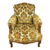 Fauteuil type bergère vintage années 50