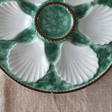 Set de 6 assiettes coquillages en barbotine "longchamp"