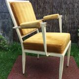 Armchair Ardus in lacquered metal.