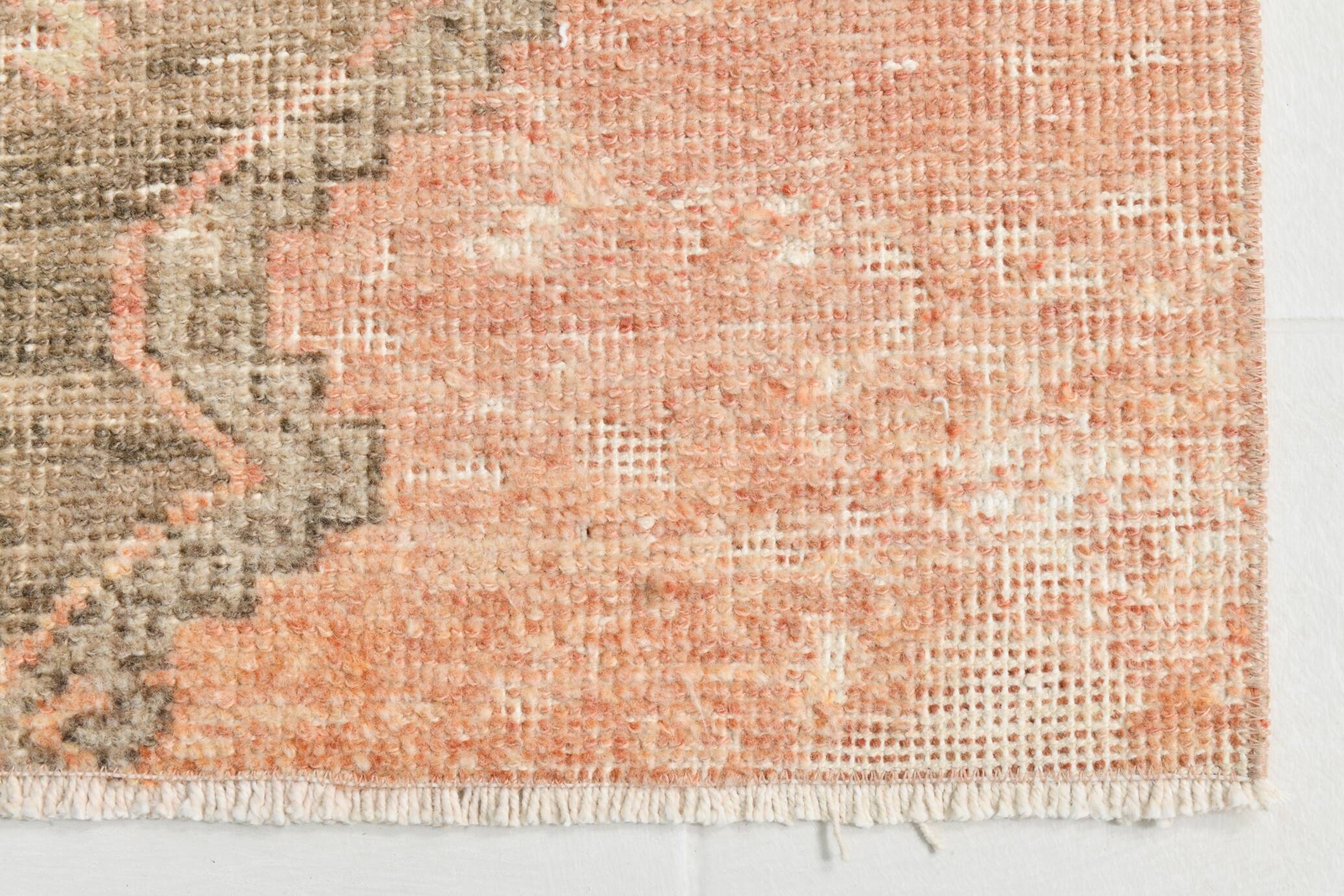 Wool Vintgae Runner Rug, Mid-Century Textile Runner Rug, 86x367 Cm