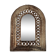 Petit miroir en métal doré de style oriental