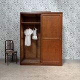 Large Parisian wardrobe with sliding doors