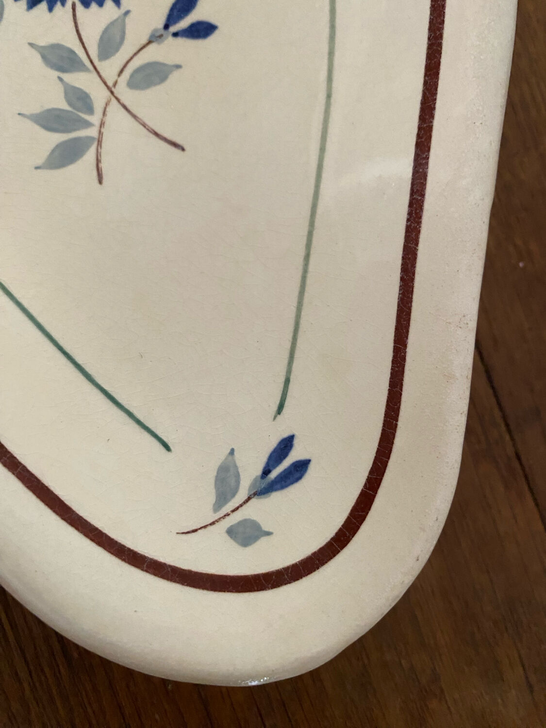 Blue flower Ravier Saint-Amand model Prisca.