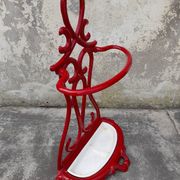 Porte parapluie canne en fonte émaillée