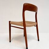 Refurbished set of 4 Model 75 chairs by Niels Møller, 1960s