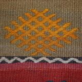 Kilim vintage fait main Sumak persan 70cm x 132cm (années 1940)
