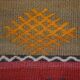 Kilim vintage fait main Sumak persan 70cm x 132cm (1940s)