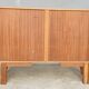 Sideboard 1960 diamond marquetry and showcase 180x45
