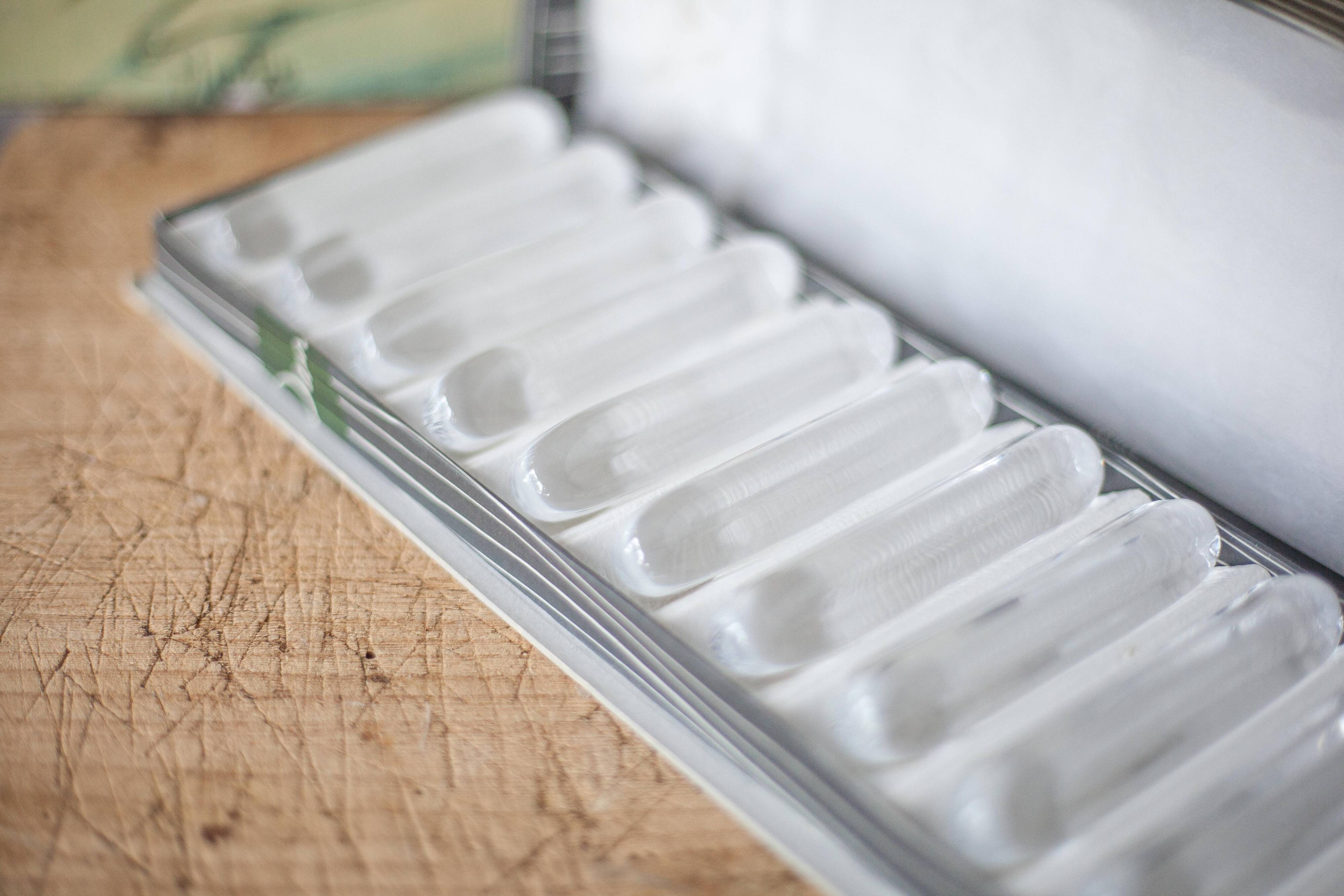 vintage knife holder X 12, Daum Cristal France knife rest, vintage signed cutlery holder