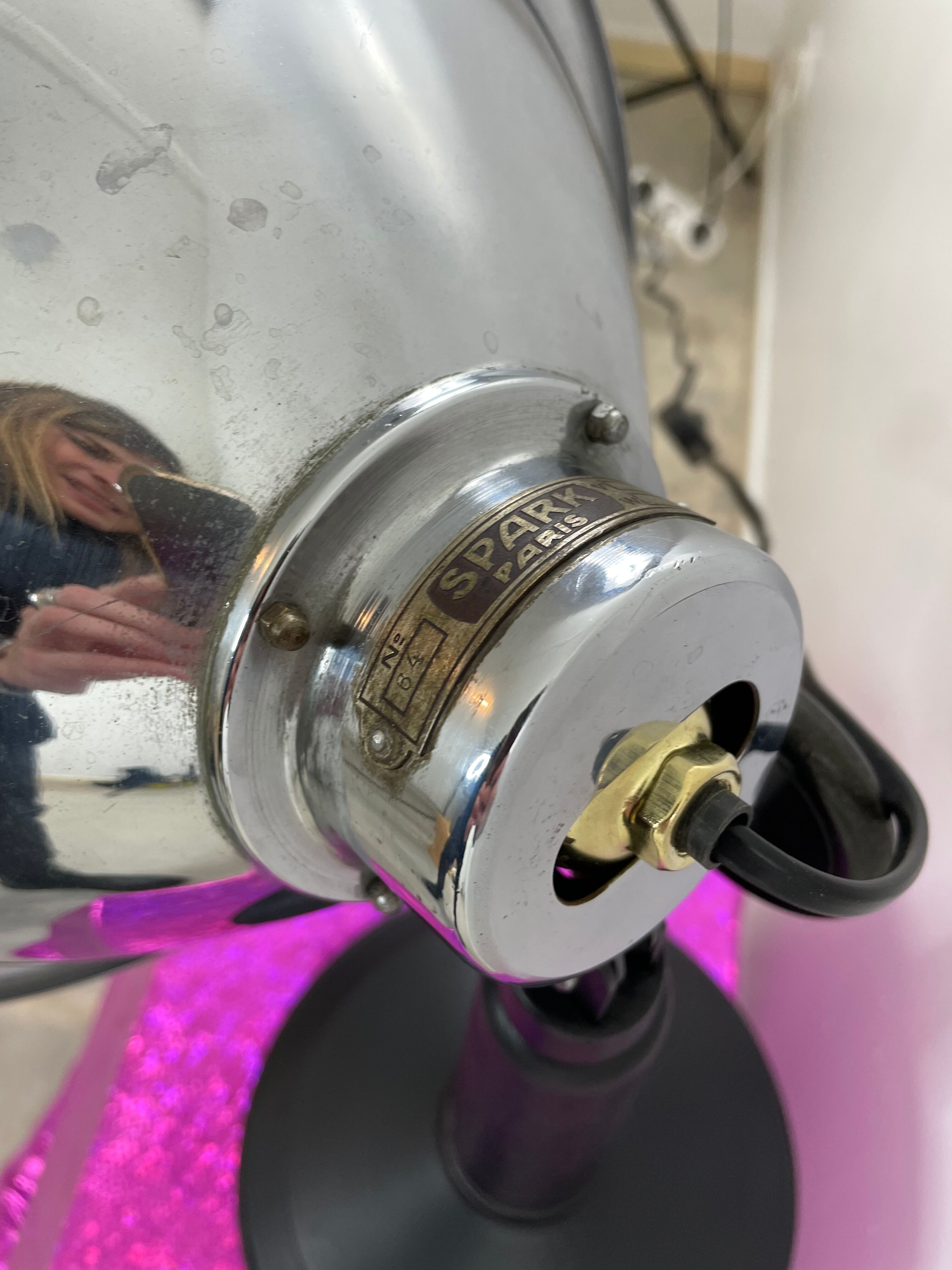 industrial lamp old French radiator