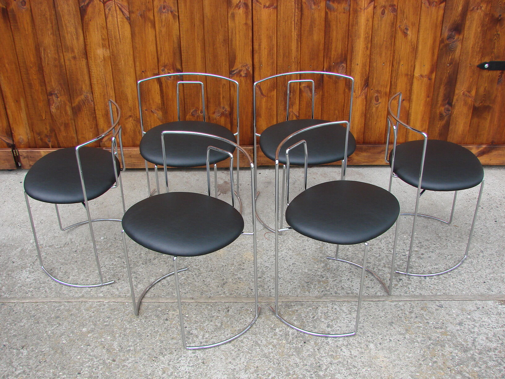 Set of 6 chairs , Italy 1970s