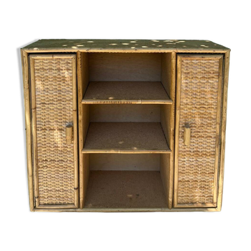 Rattan wardrobe