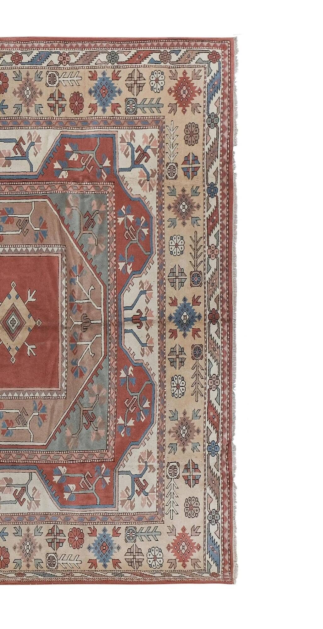 Vintage Turkish rug handmade 308x392 cm