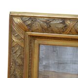 Miroir mural Giltwood du XIXe siècle