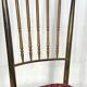 Vintage pair of Brass Tall Chairs from Chiavari, Italy 1950s