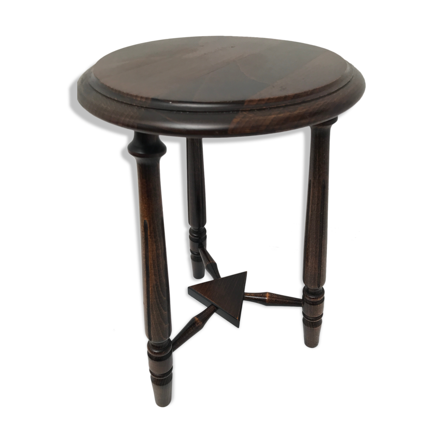 Wooden stool tripod foot