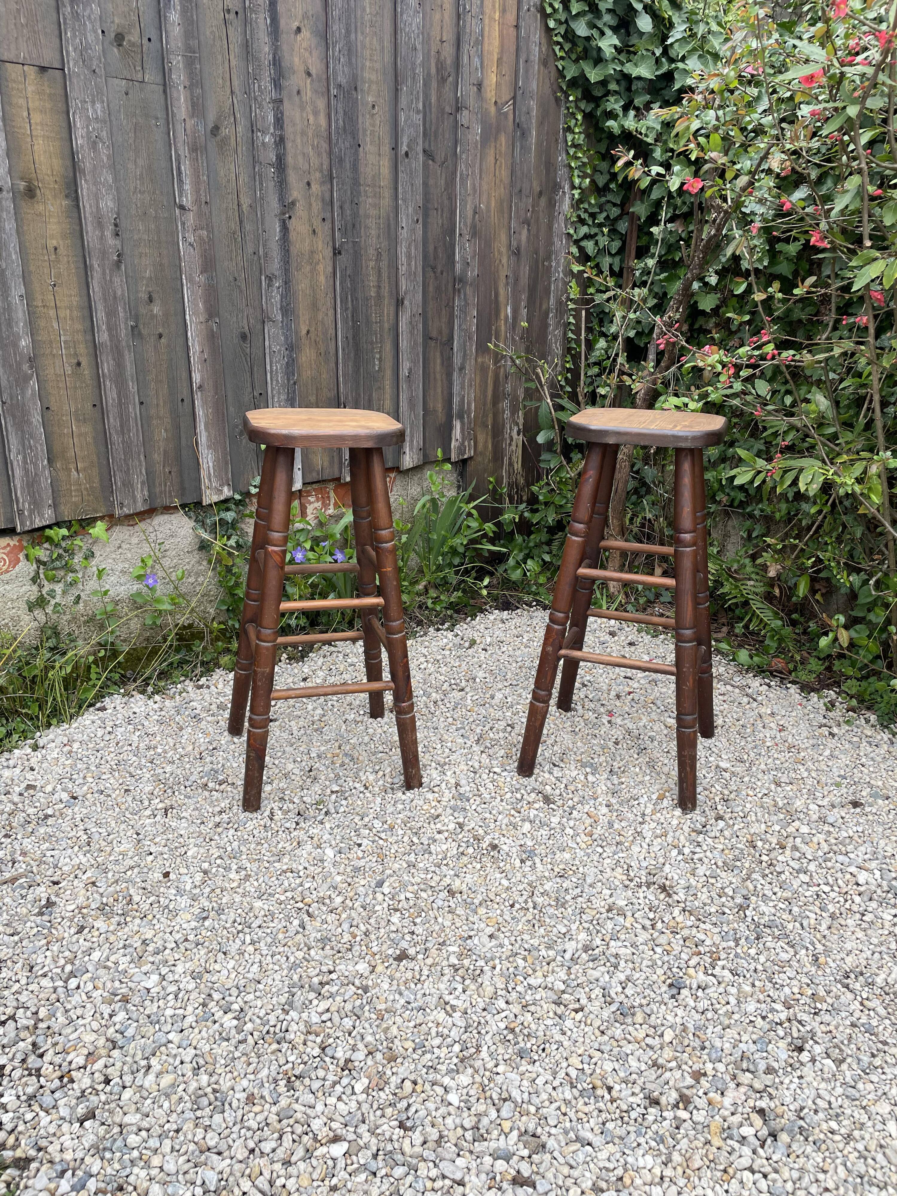 Wooden stools