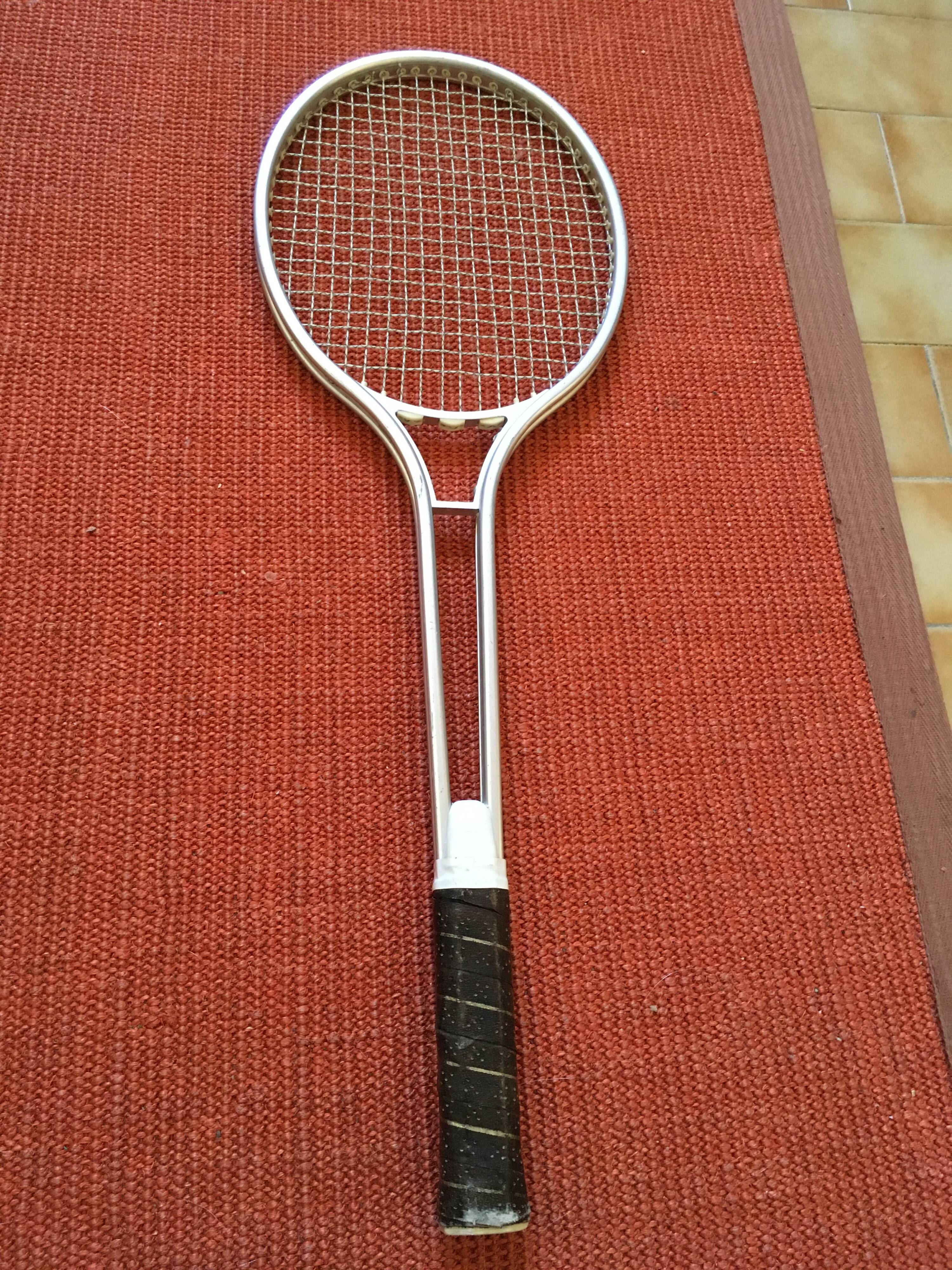 Vintage tennis racket.