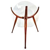 Table araignée en bois du milieu du siècle, dans le style de Carlo De Carli Italie années 1950