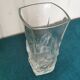 Chiseled glass vase