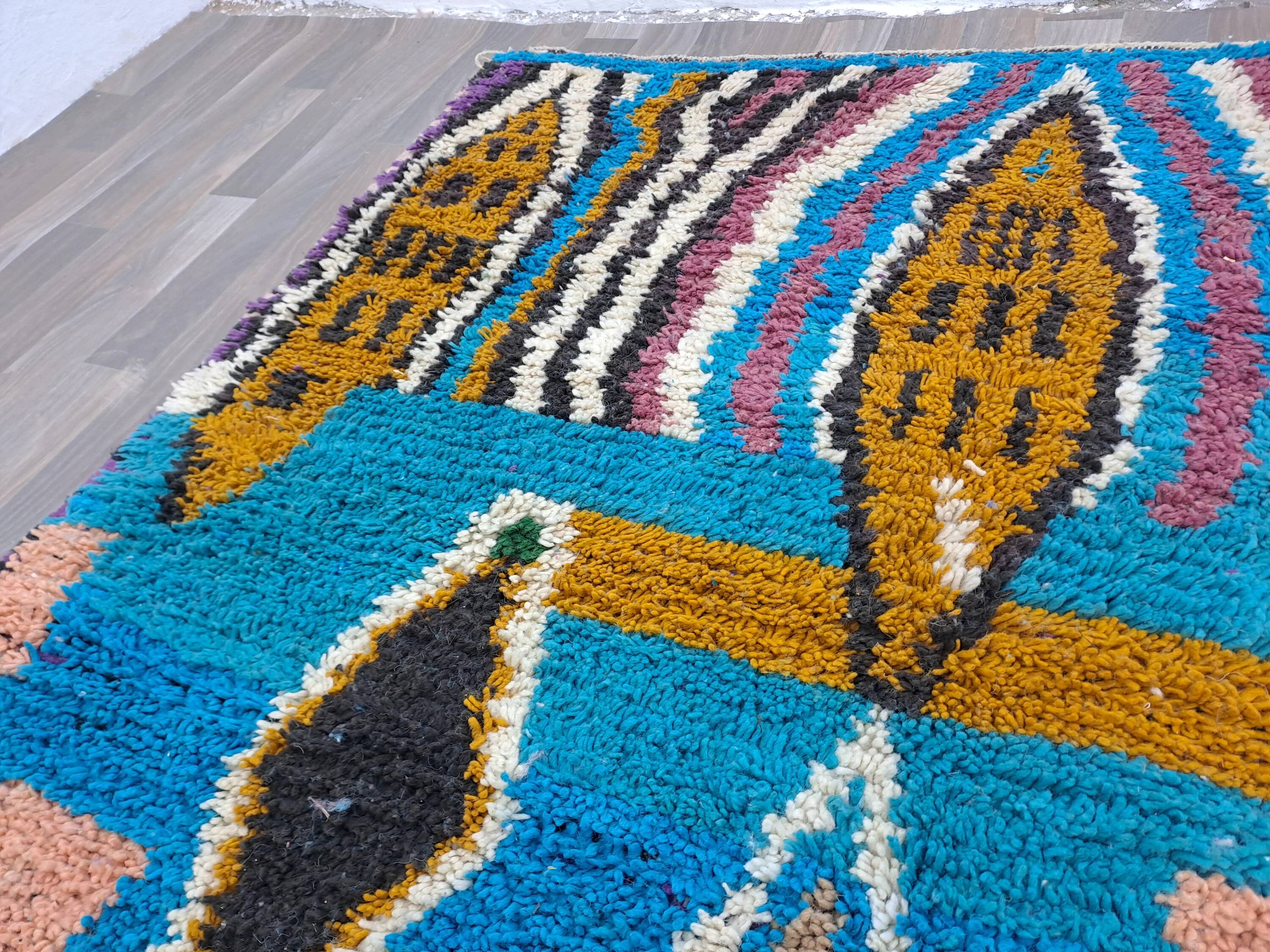 Traditional Moroccan rug, pure wool, 3x2 m.