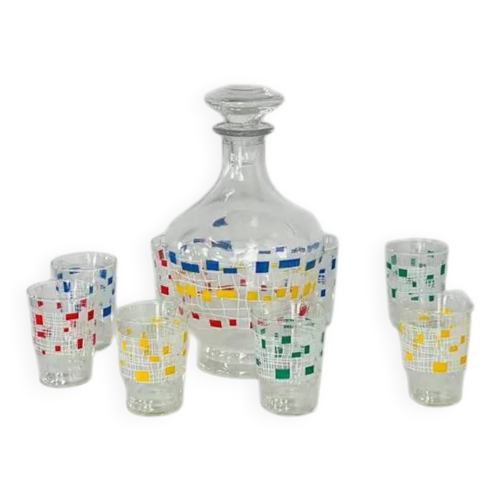 Ensemble service à alcool des années 50