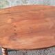 Oval flap table