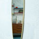 Large mirror gold brass 34x78cm