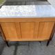 Louis XVI style solid wood chest of drawers, 3 drawers, second half of the twentieth century