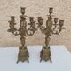 Pair of bronze chandeliers