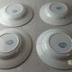 Set of 4 hollow plates, Flore decoration, in Sarreguemines ceramics