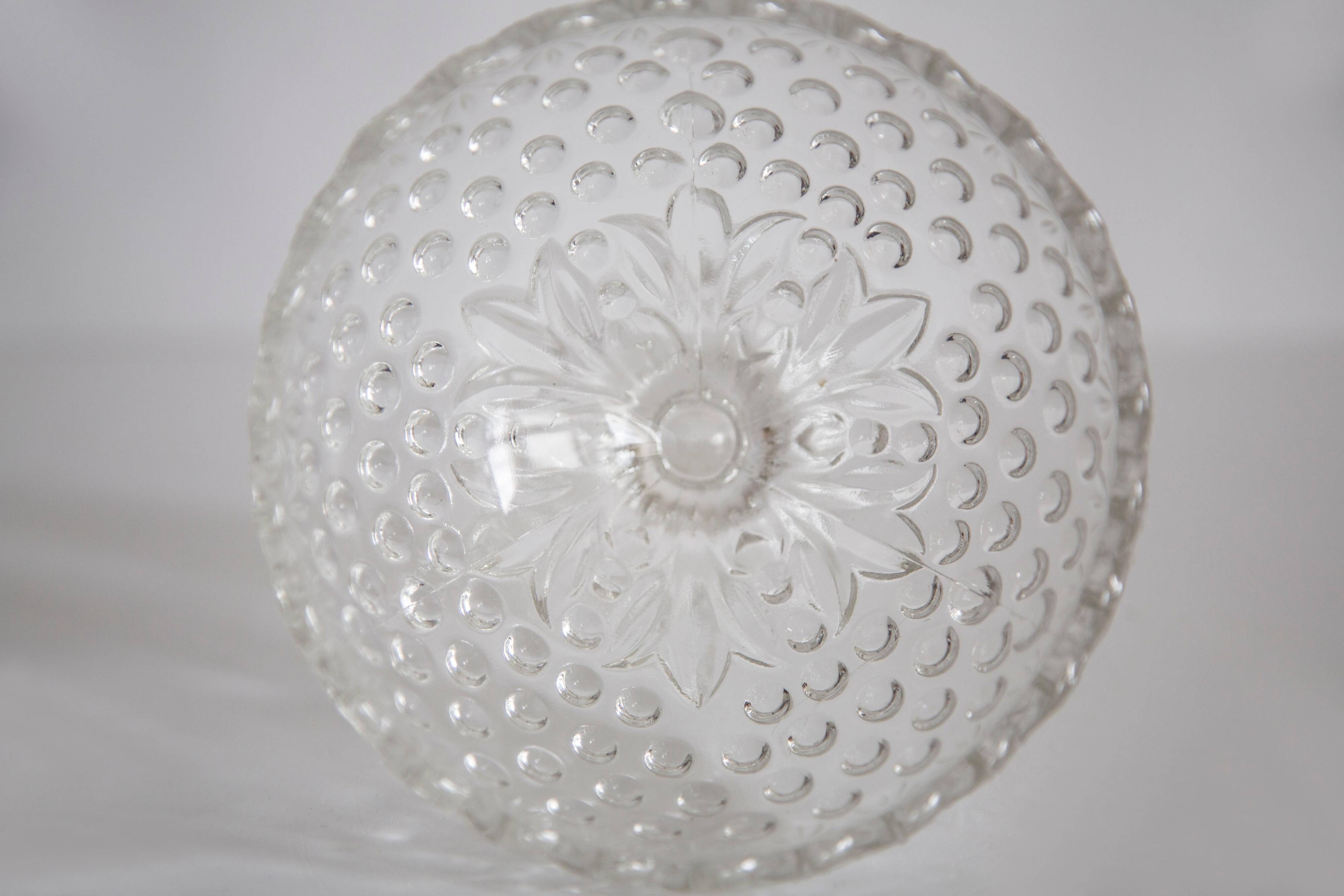 Vintage glass sugar or fruit bowl, Italy, 1960s