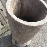 ANCIENT AFRICAN WOODEN MORTAR AND PESTLE 2