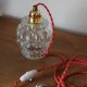 Moulded glass hanging lamp