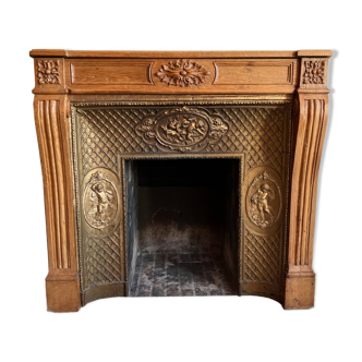 Antique Louis XVI style fireplace