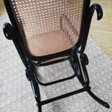 Rocking chair thonet noir